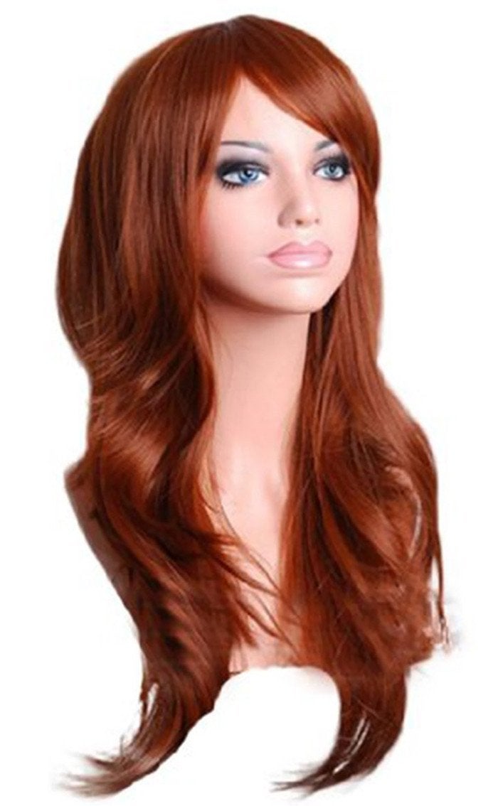 ANESHE Wigs 28" Long Wavy Hair Heat Resistant Cosplay Wig for Women (Light Brown) - Image 2